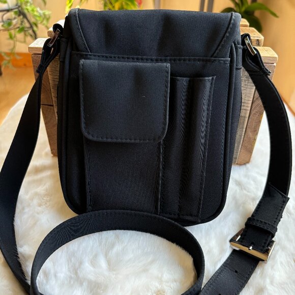 Amanda Smith Black Travel Wallet/Organizer Crossbody Bag/Purse - Picture 4 of 16